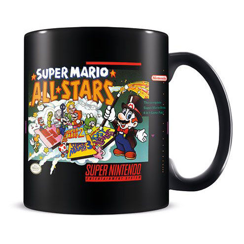 mug super mario all stars vintage snes