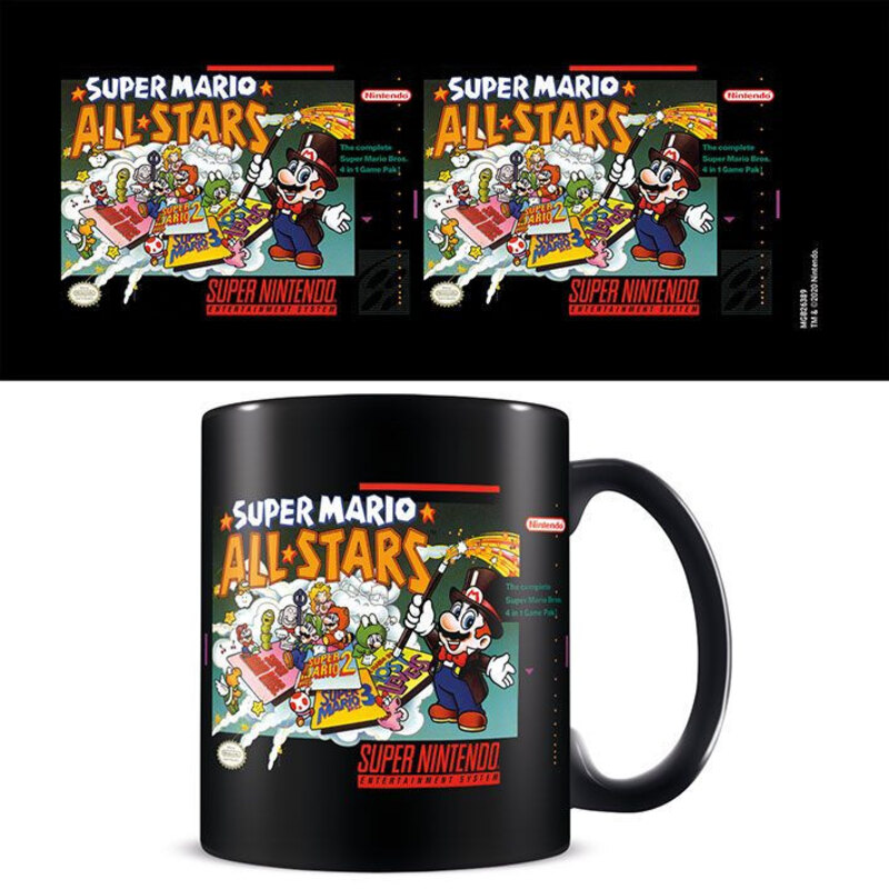 mug super mario all stars vintage snes 1