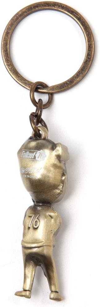 porte clé fallout vault boy or doré