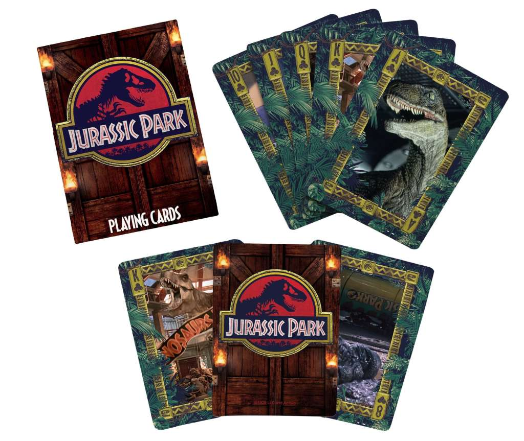 jeu de 54 cartes jurassic park 1