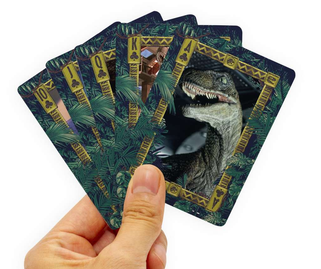 jeu de 54 cartes jurassic park 3