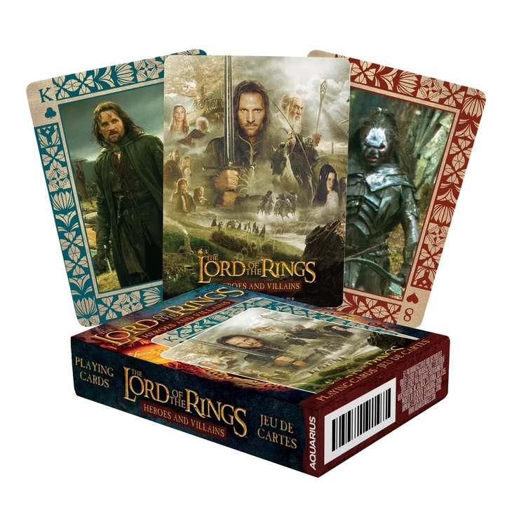 jeu de 54 cartes le seigneur des anneaux