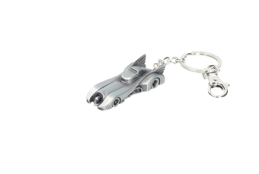 porte clé metal dc comics batman batmobile 1989