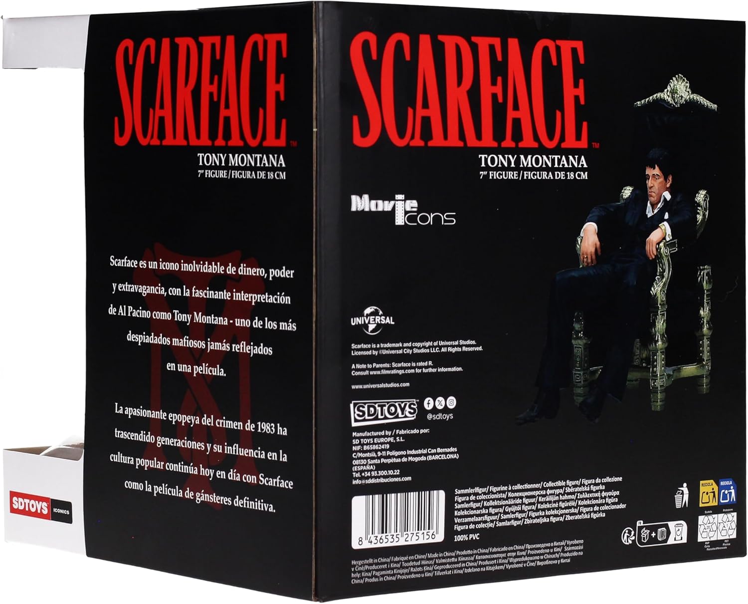 figurine scarface tony montana fauteuil 1