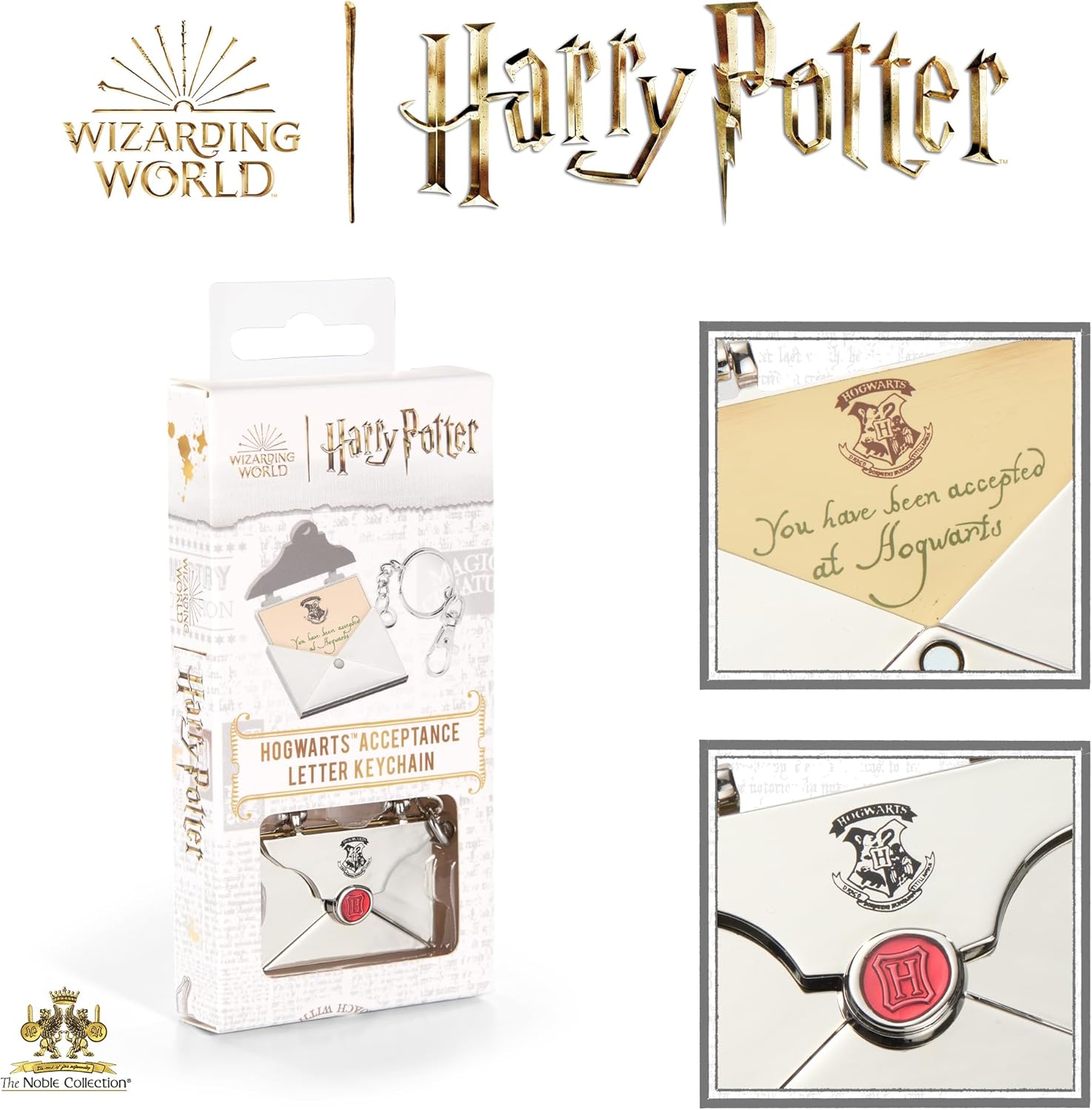 porte clé harry potter hogwarts lettre 3