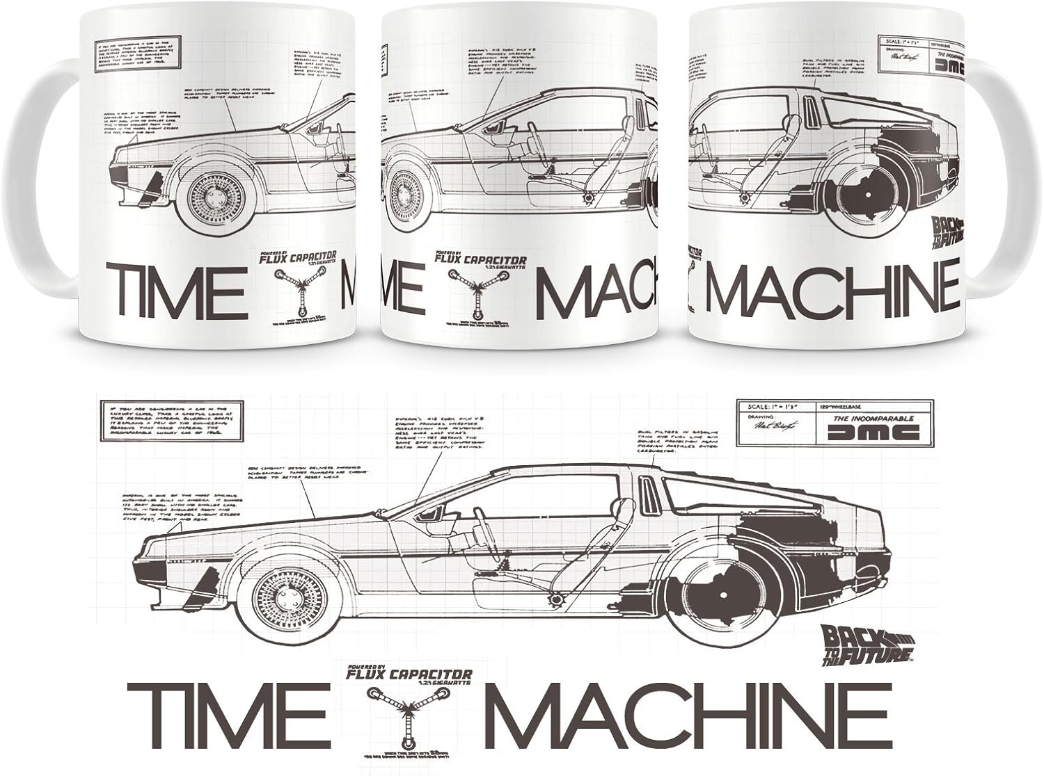 Mug Retour vers le futur time machine sd toys