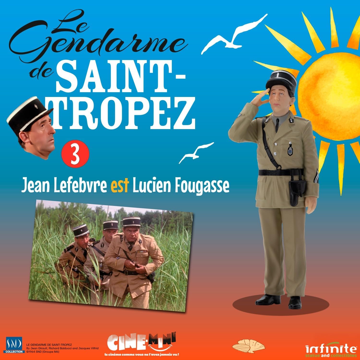 figurine jean lefebvre gendarme de saint tropez lucien fougasse 1