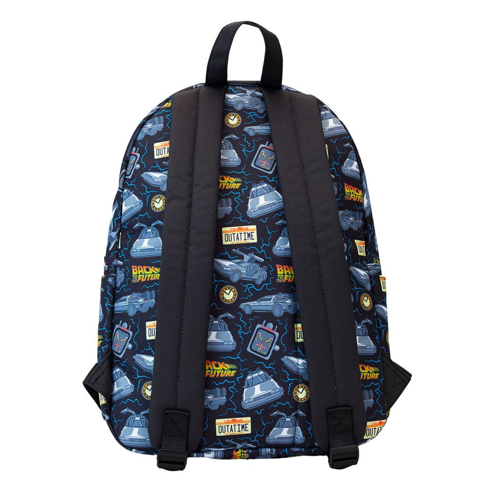 sac a dos loungefly retour vers le futur nylon bleu 3
