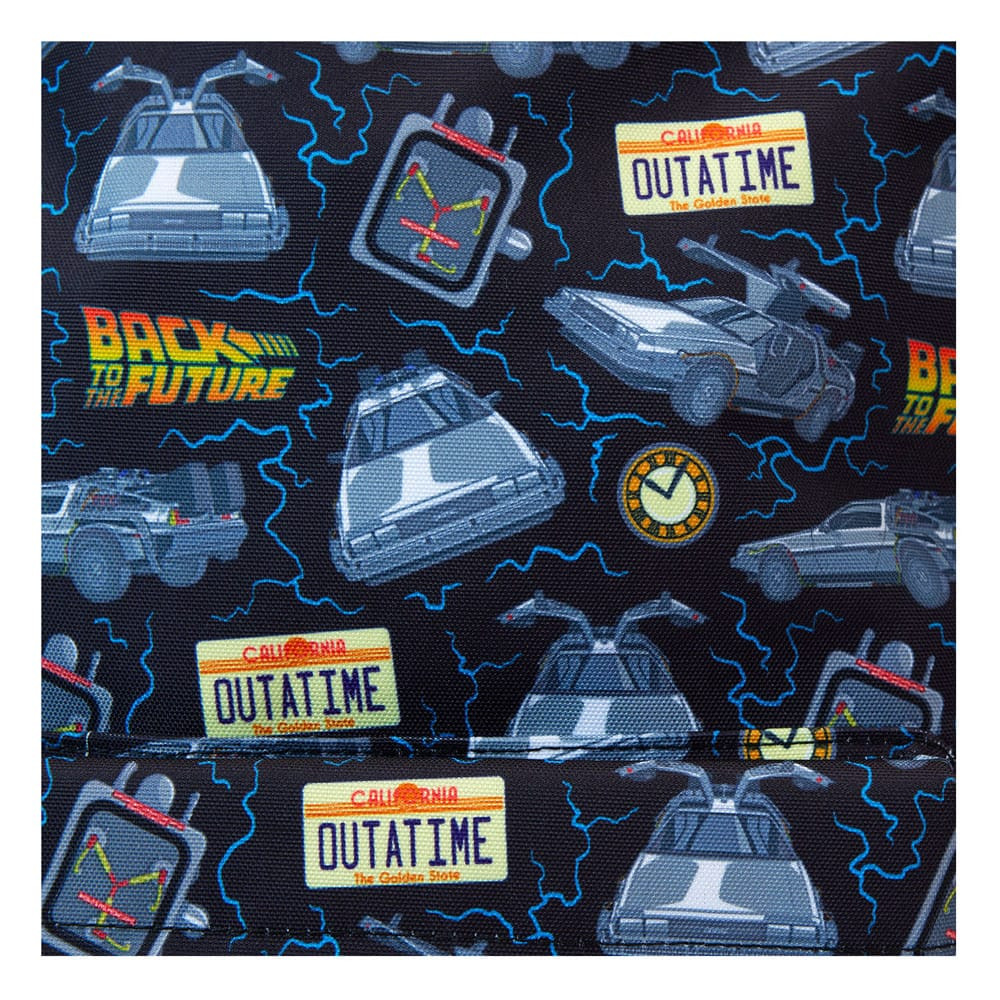 sac a dos loungefly retour vers le futur nylon bleu 4