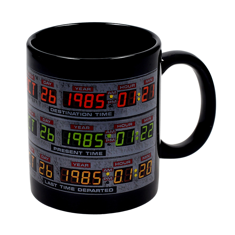 mug sd toys retour vers le futur delorean panneau 2