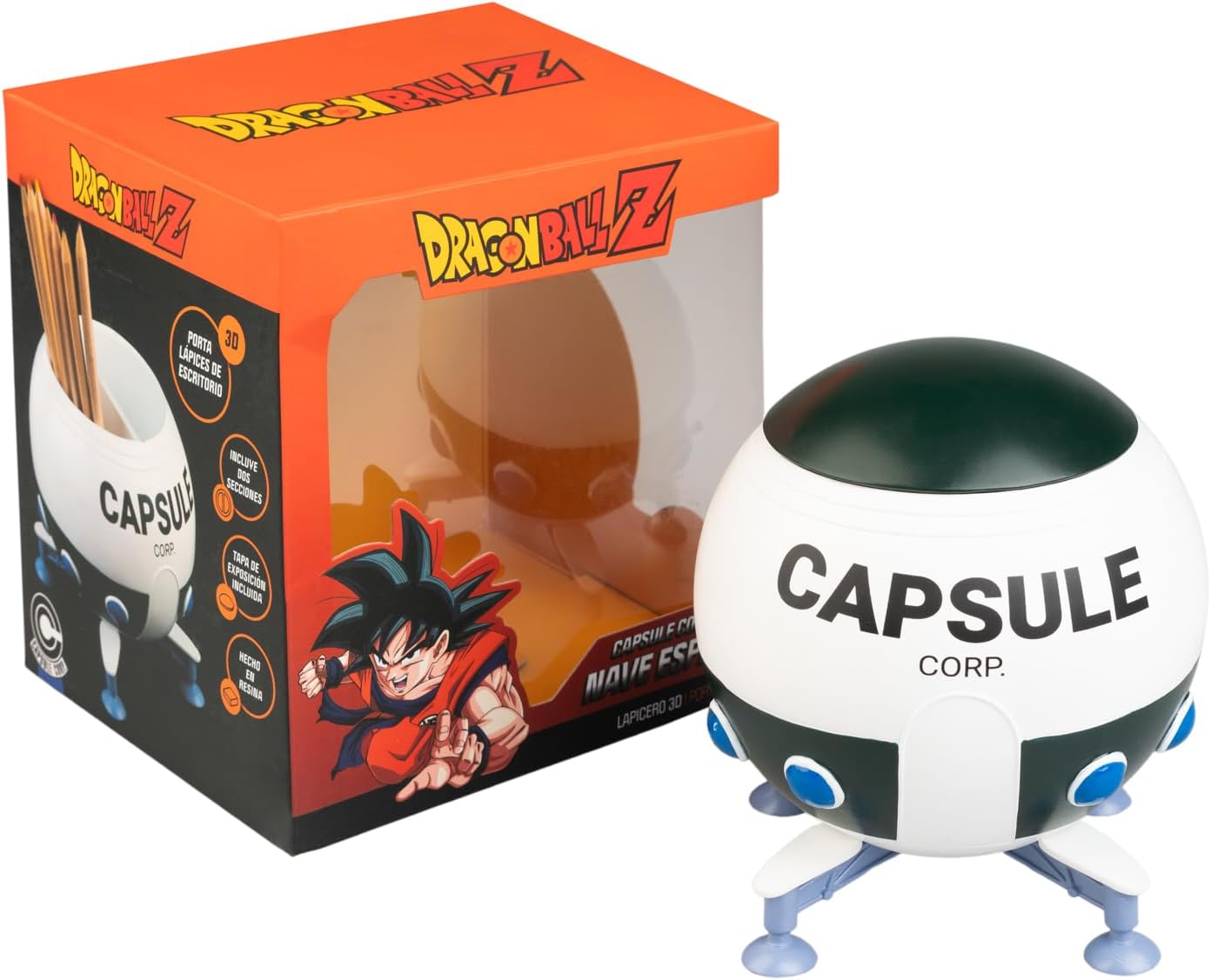 Pot a crayons Dragon ball z Capsule corp vaisseau