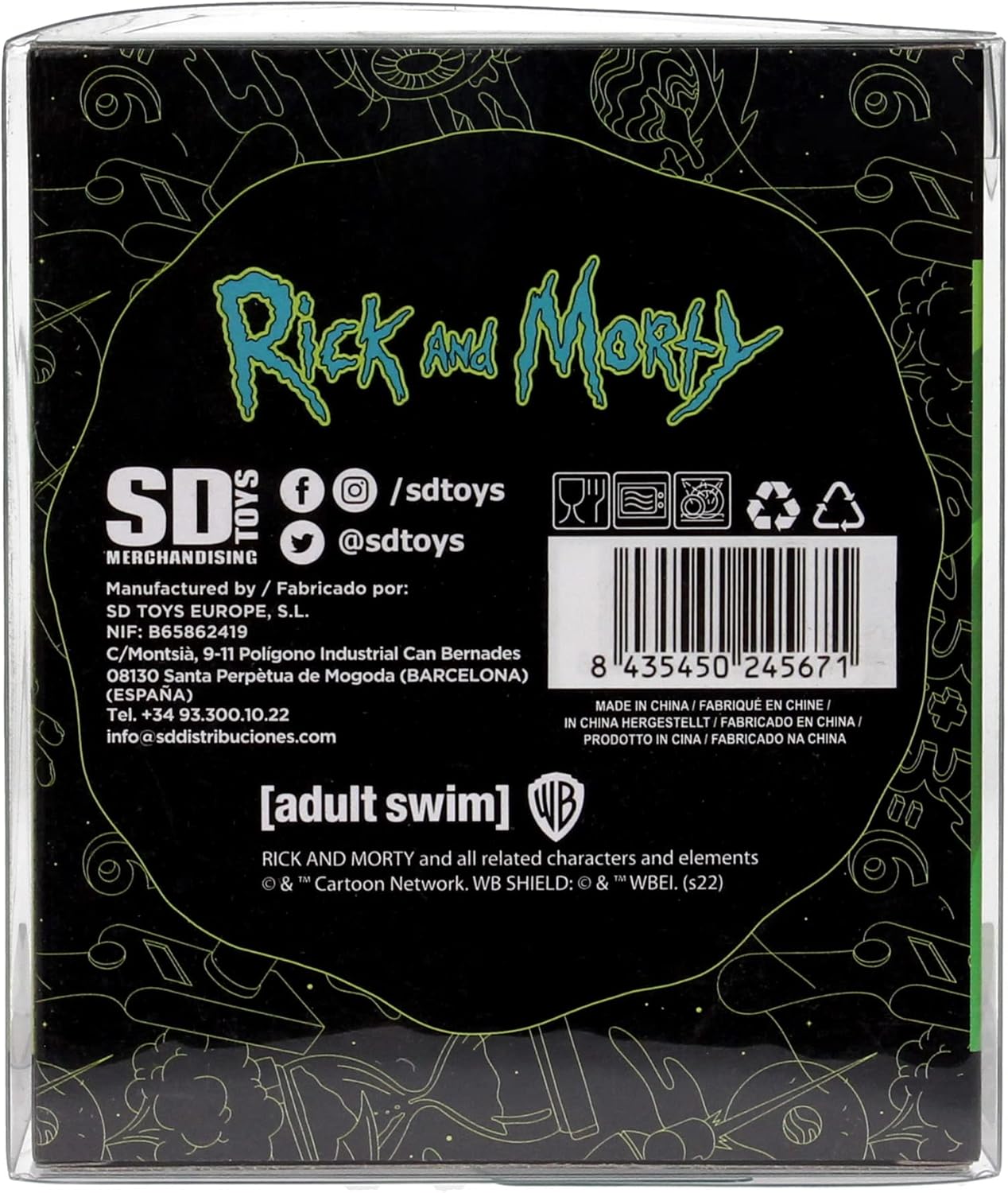 Mug Rick et morty noir 5