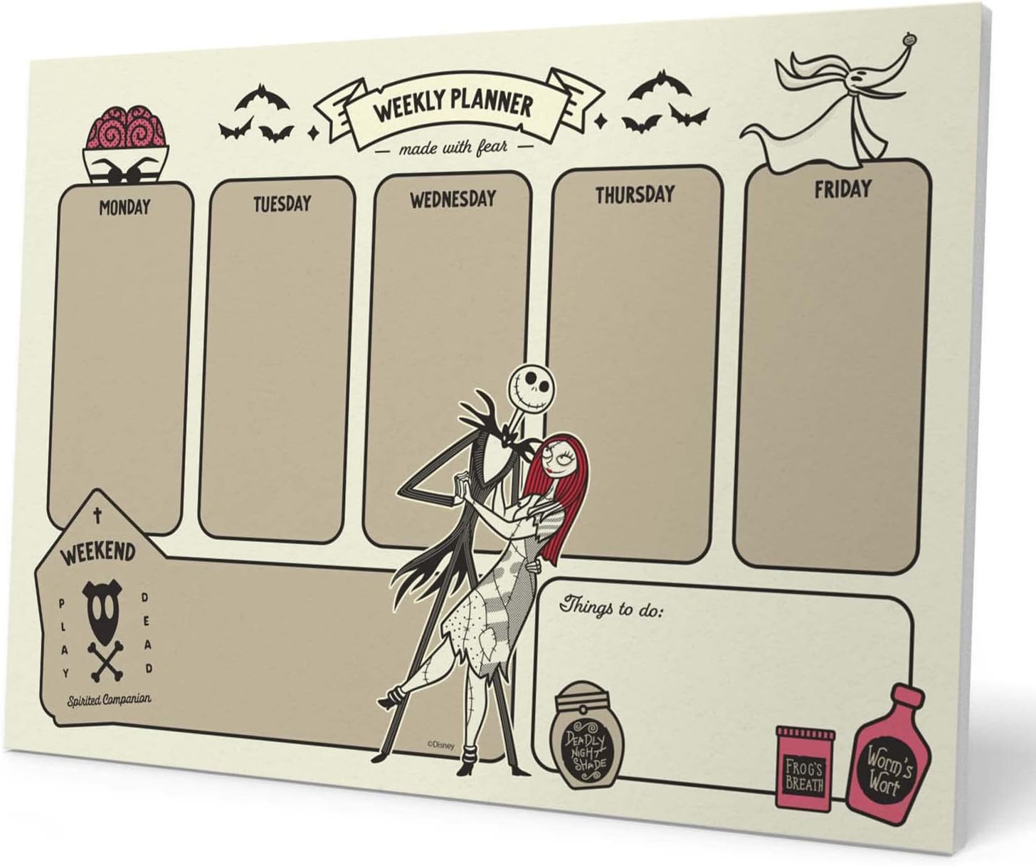 Bloc notes semainier Létrange Noël de Mr Jack