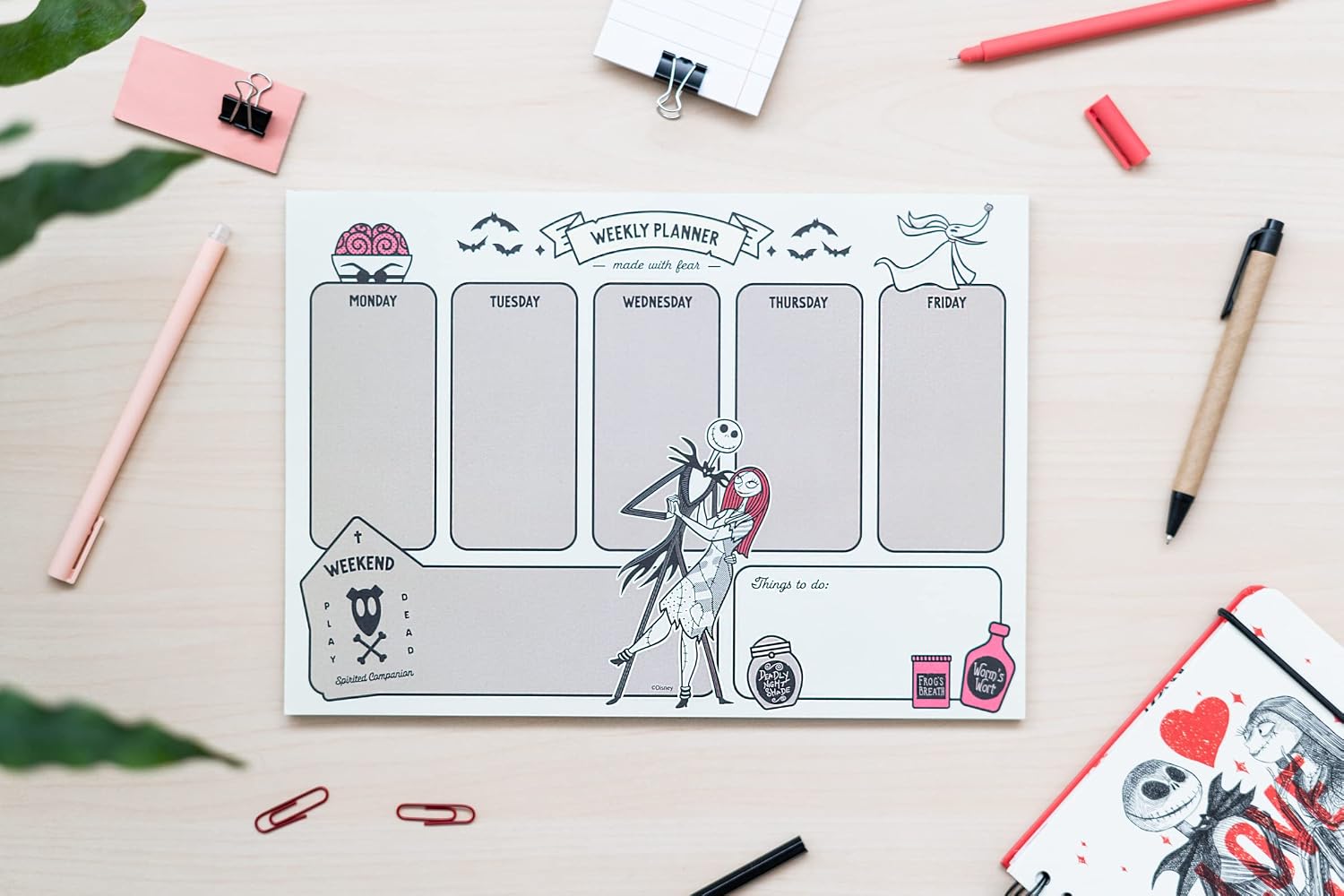 Bloc notes semainier Létrange Noël de Mr Jack 1