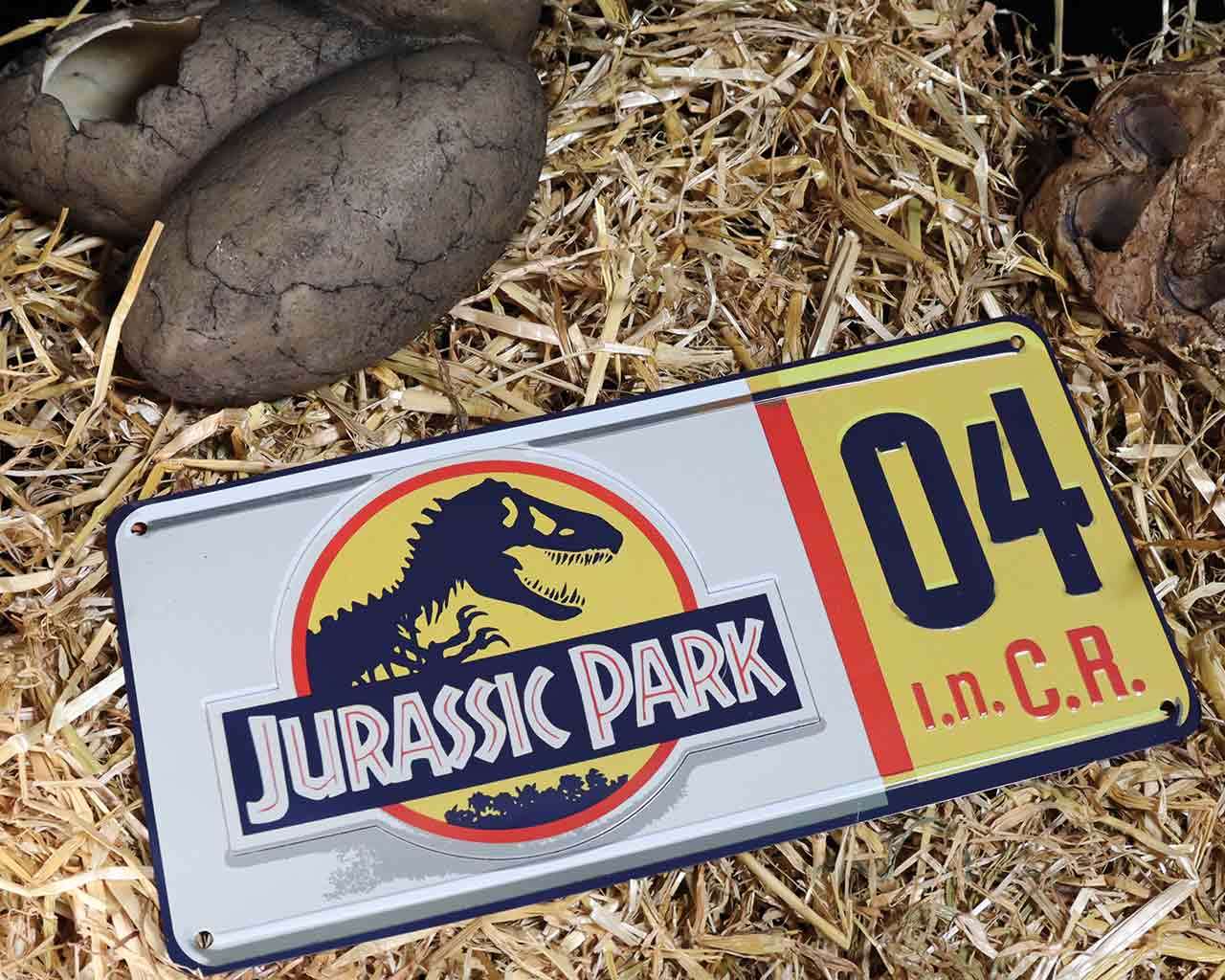 plaque immatriculation jurassic park