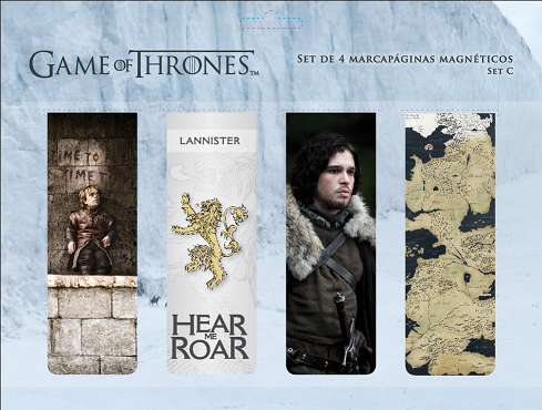 set marques pages game of thrones