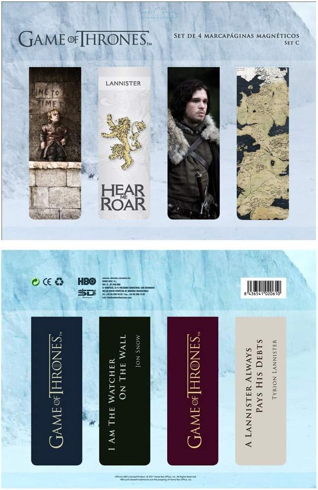 marques pages magnetiques game of thrones