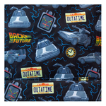 sac a dos loungefly retour vers le futur nylon bleu 4