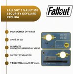 Collector Fallout 3 Keycard carte de sécurité 7