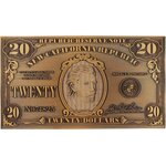 Fallout New Vegas Réplique billet en métal
