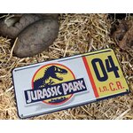 plaque immatriculation jurassic park