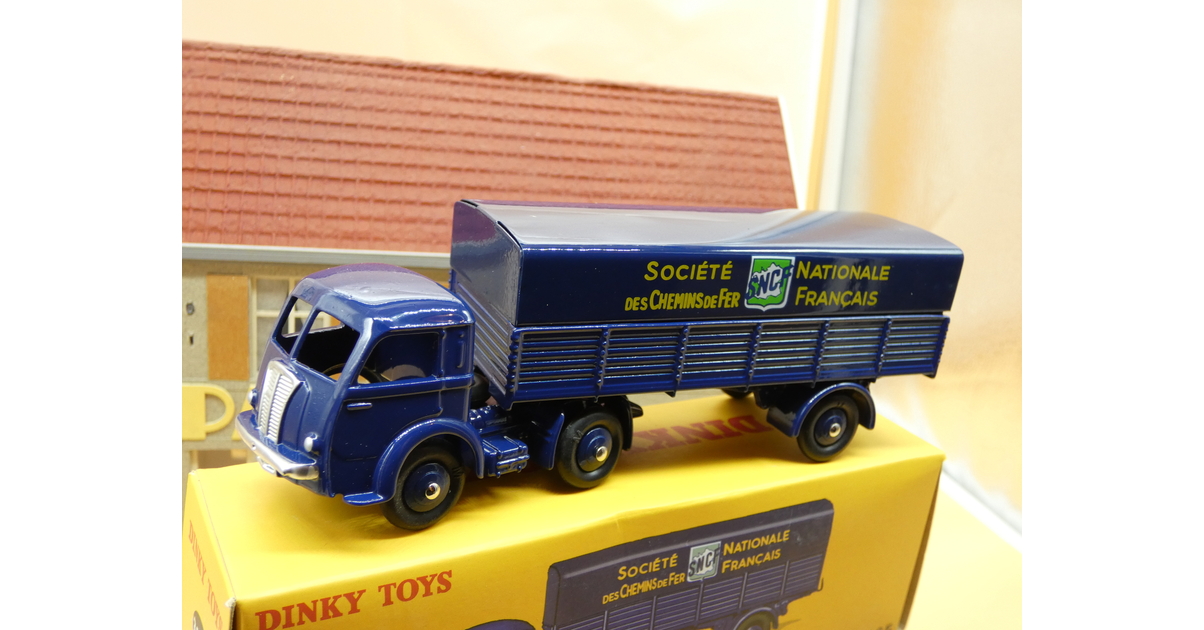 Dinky Toys Camion Remorque Panhard SNCF 32 AB - 1/43 + Boîte D'origine
