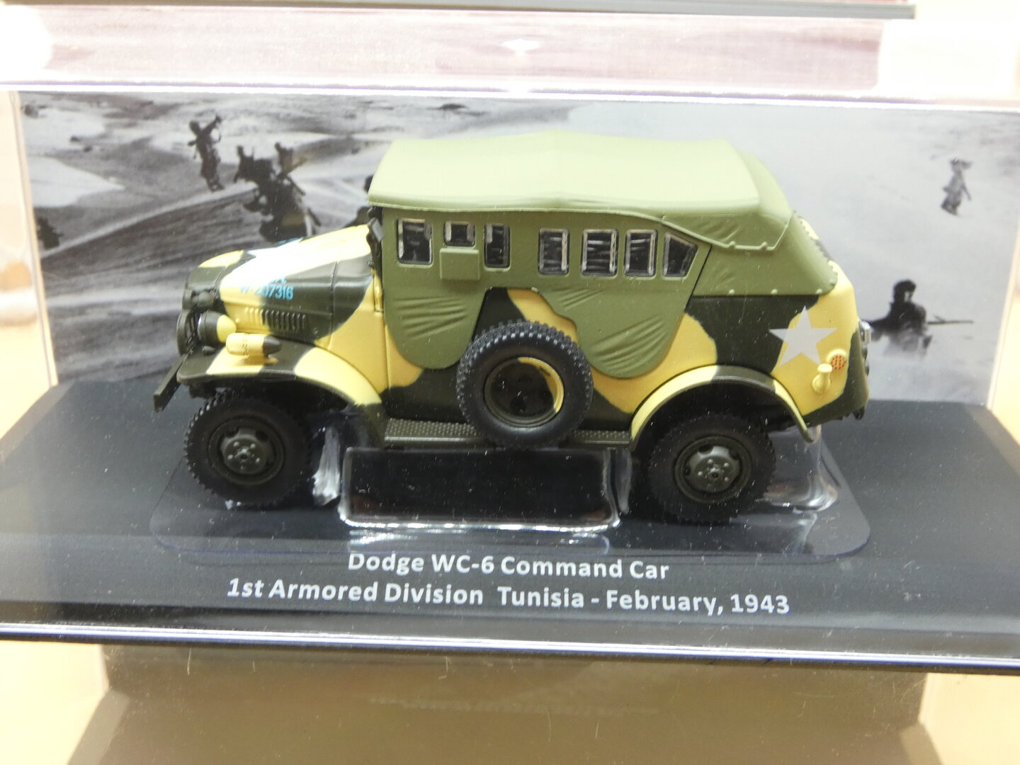 Wc6 DODGE WC6 COMMAND CAR TUNISIE 1943 MILITAIRE N°40 1/43 IXO NEUF BOITE ...