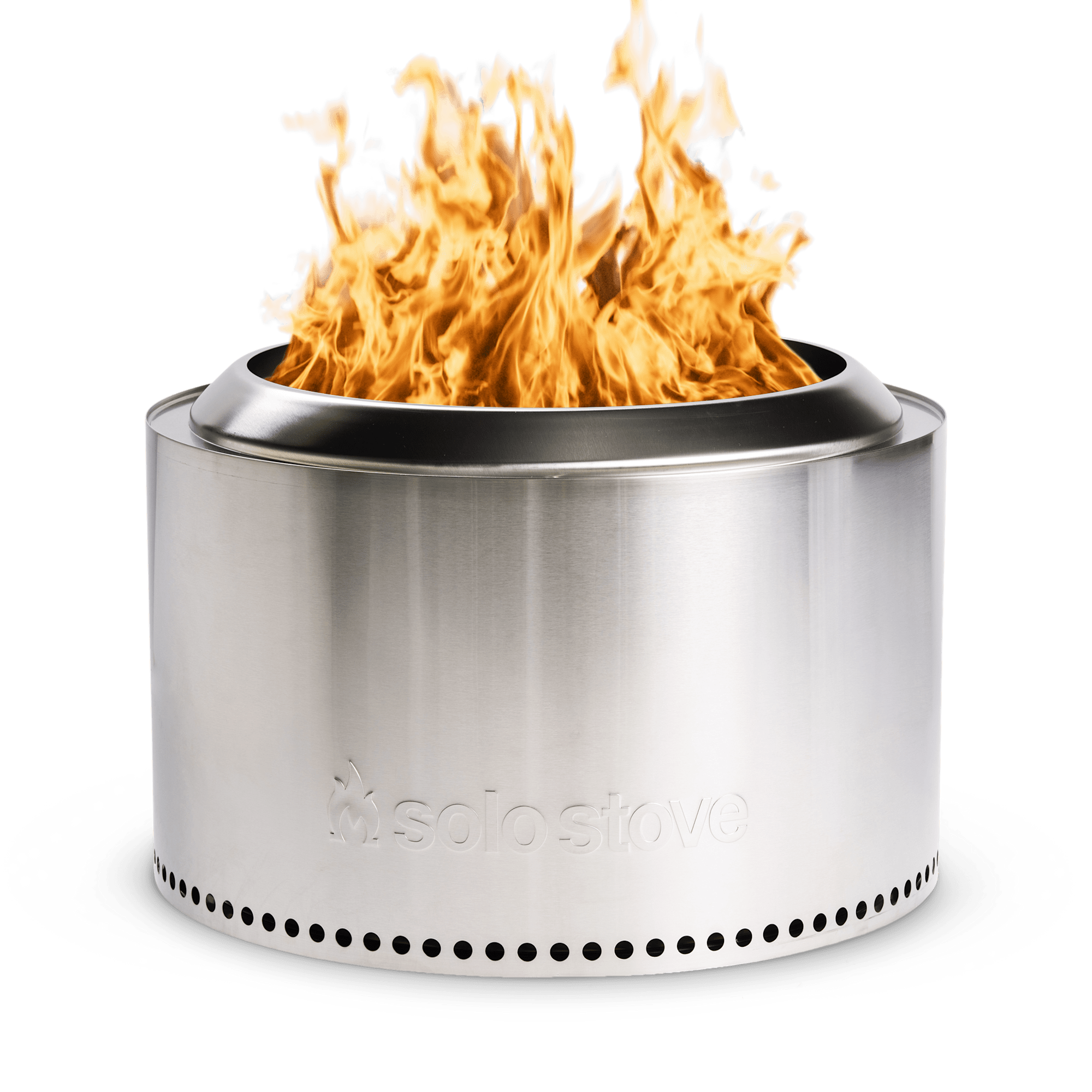 Solo Stove Yukon 2.0 Smokeless Fire Pit: Large Stainless Steel Wood-Burning Outdoor Firepit with Removable Ash Pan for Backyard, Camping & Patio