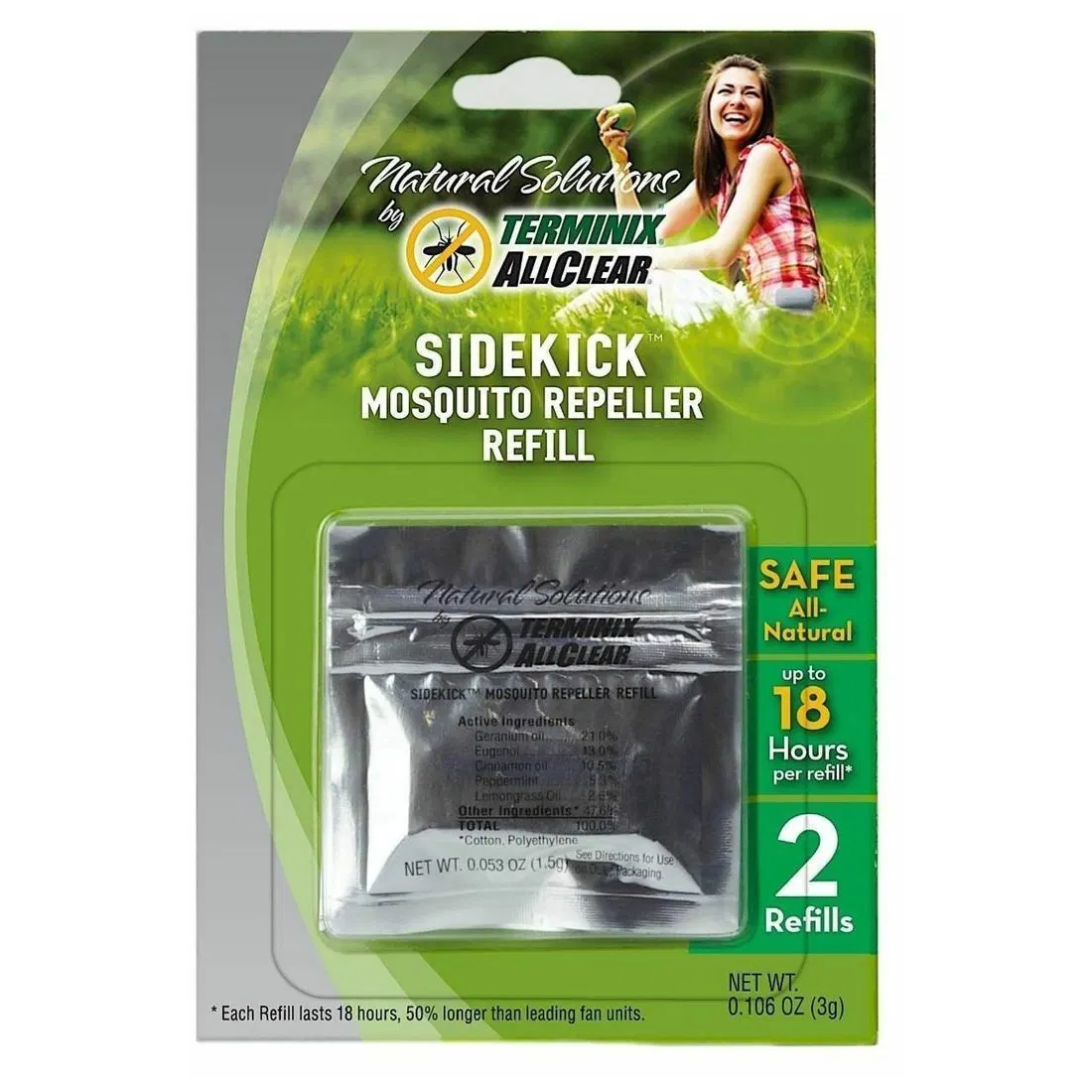 Terminix Mosquito AllClear Sidekick Repeller Refill - 18 Hours Per Refill