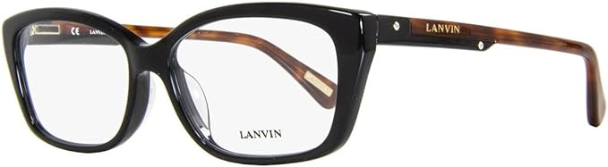 Lanvin VLN 521M 700 Ladies Black Tortoise Rectangular Eyeglasses Frames