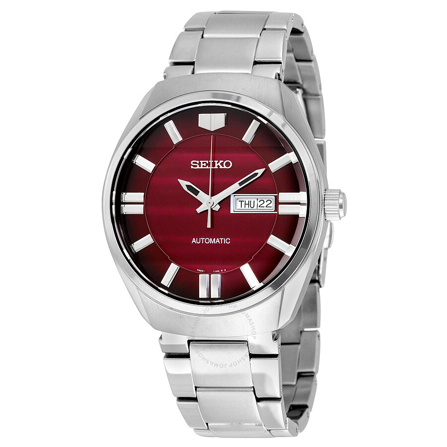 Seiko Recraft Red SNKN05 Automatic Red Dial Stainless Steel Men\'s Watch
