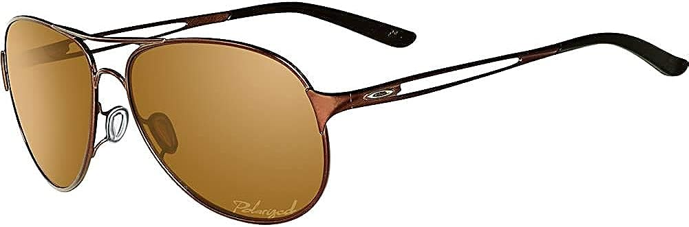 Oakley OO4054-05 Caveat Brunette Aviator Brown Polarized Metal 