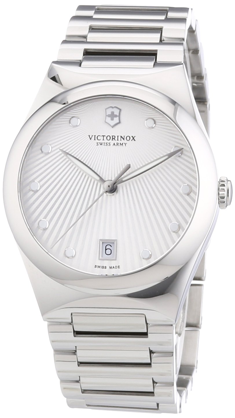 Victorinox Swiss Army 241630 Ladies Watch: Elegant Silver Dial Stainless Steel Timepiece