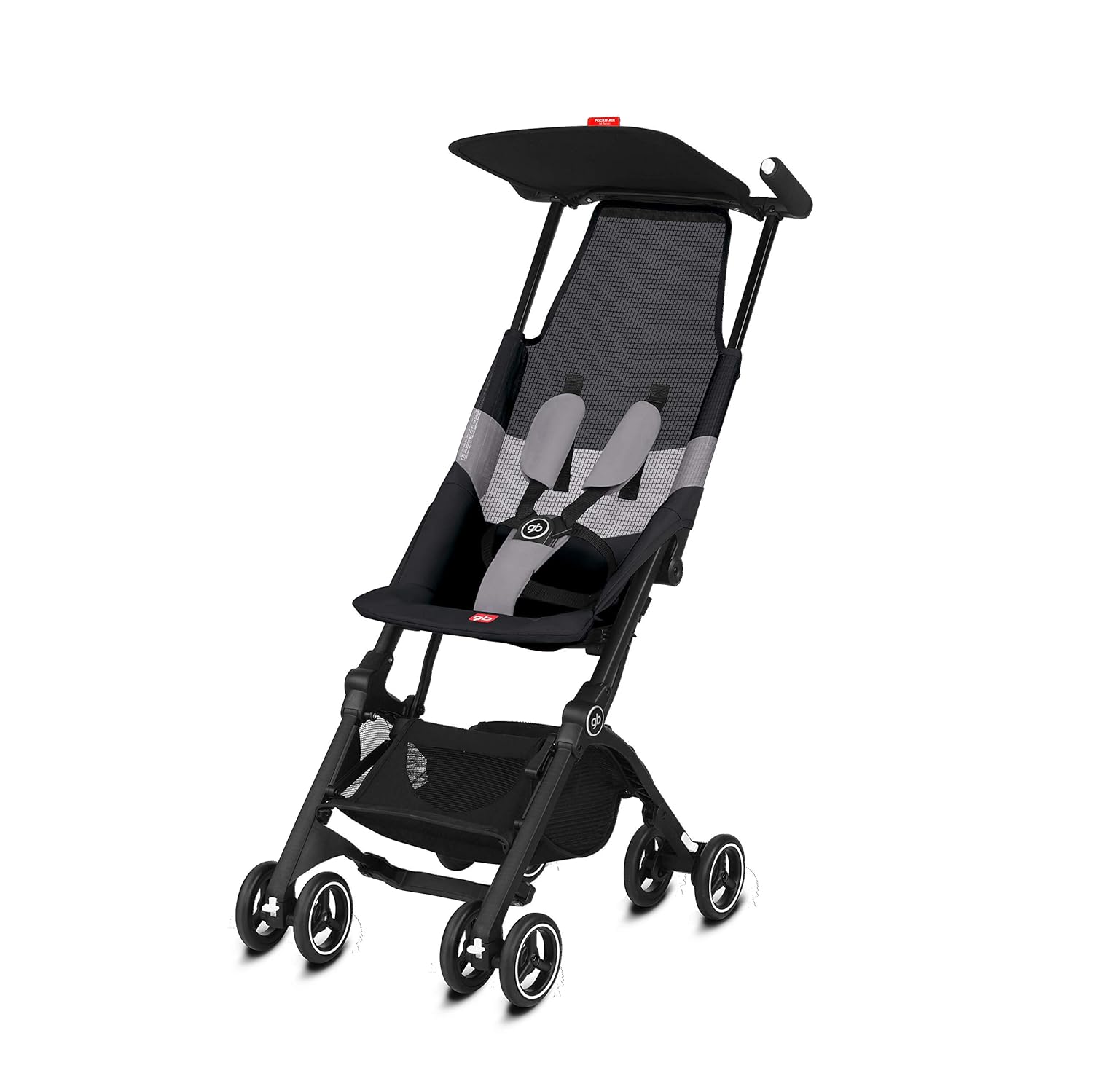 gb Pockit Air All Terrain Ultra Compact Lightweight Folding Travel Stroller - Velvet Black