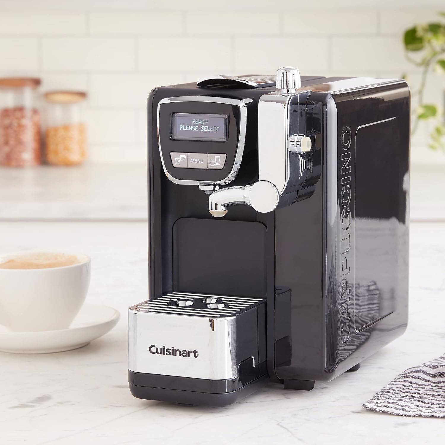 Cuisinart EM-25 Espresso, Cappuccino & Latte Machine - Fully Programmable, Single & Double Serve, Compact Design