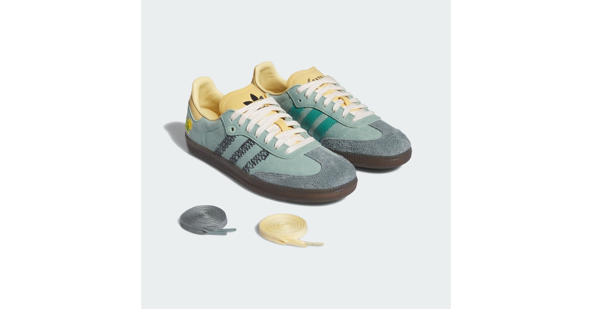 adidas gazelle silver green womens adidas Women's Samba Jane - White