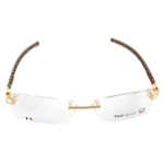 dropship-tag-heuer-mens-type-0153-003-gold-brown-praline-leather-eyeglasses-frames-946