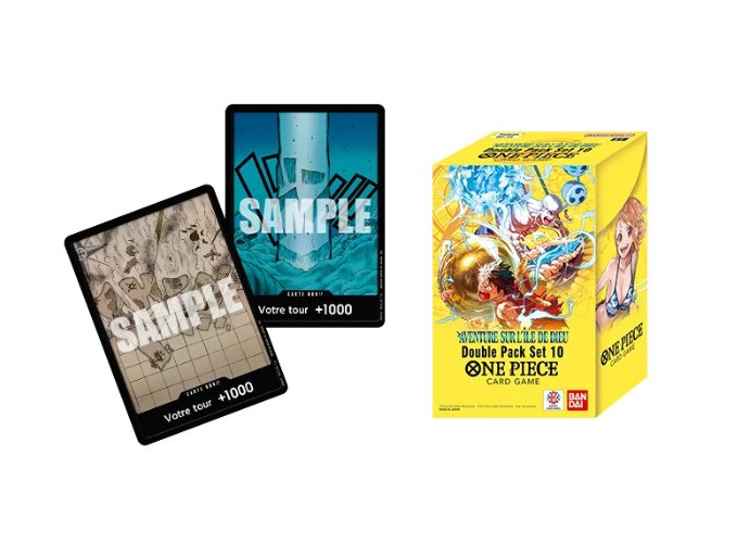 Booster Double Pack - One Piece Le Jeu de Cartes - OP15 Aventures sur lîle de Dieu - Booster Double Pack