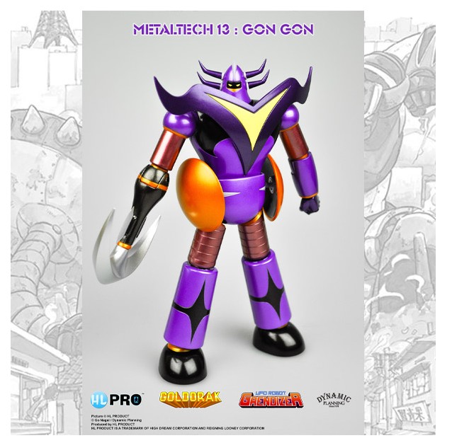 Goldorak Metaltech 13 Gon Gon 17cm Metallic Color