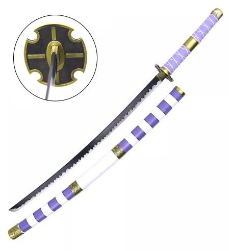 Katana ornementale – Inspiré du katana Nidai Kitetsu de Monkey d. Luffy (One Piece)