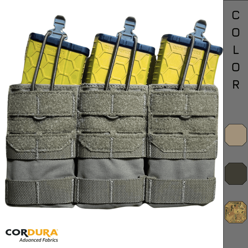 DECHO-C Tactique 5.56 Triple Open Pistolet Mag Pouch Airsoft Militaire