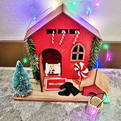 Kit Porte Lutin de Noël, 23 Pièces Miniature Lutin Farceur de Noel