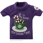 Pull violet pour lutin farceur