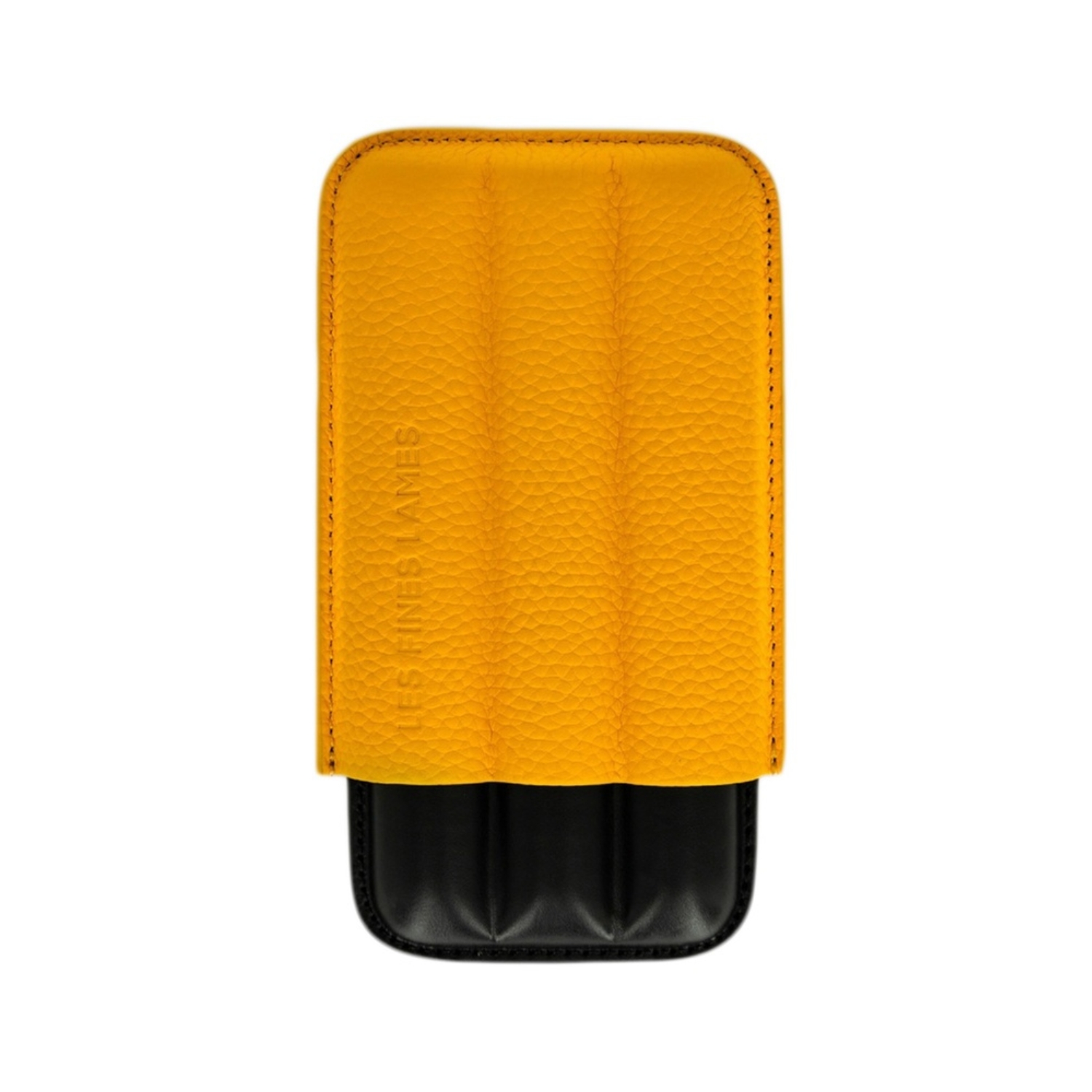 Etui Cigare - LFL Trio Yellow Cuir Grainé