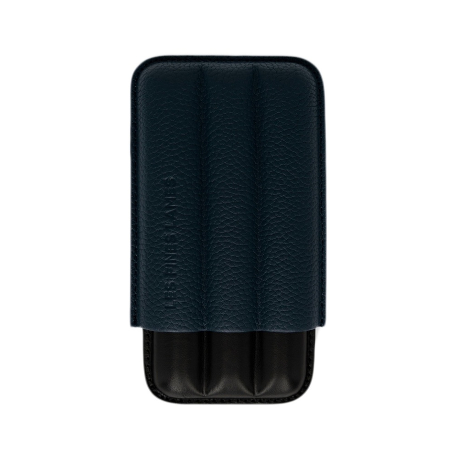 Etui Cigare - LFL Trio Bleu Cuir Grainé
