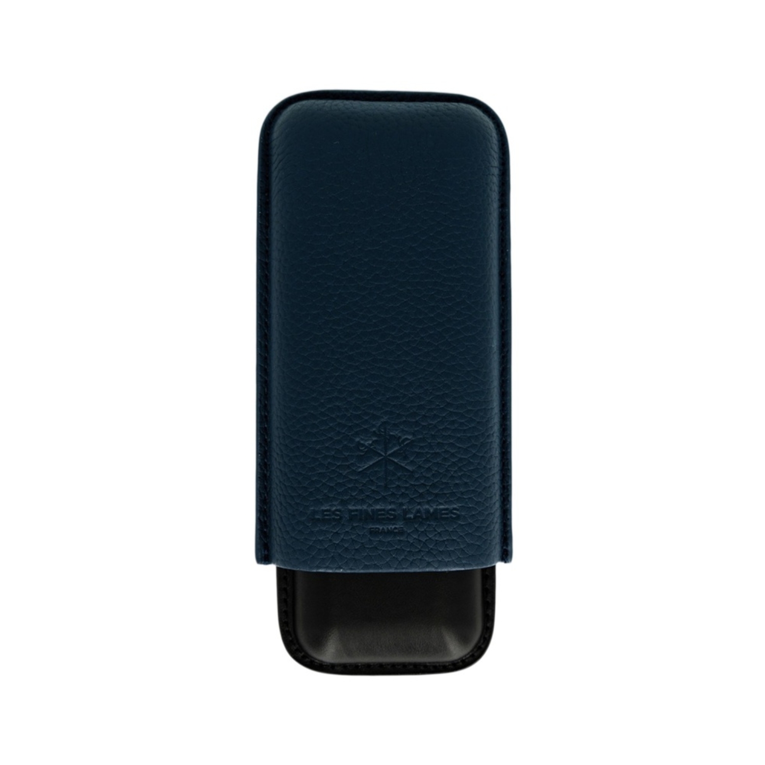 Etui Cigare - LFL Duo Bleu Cuir Grainé