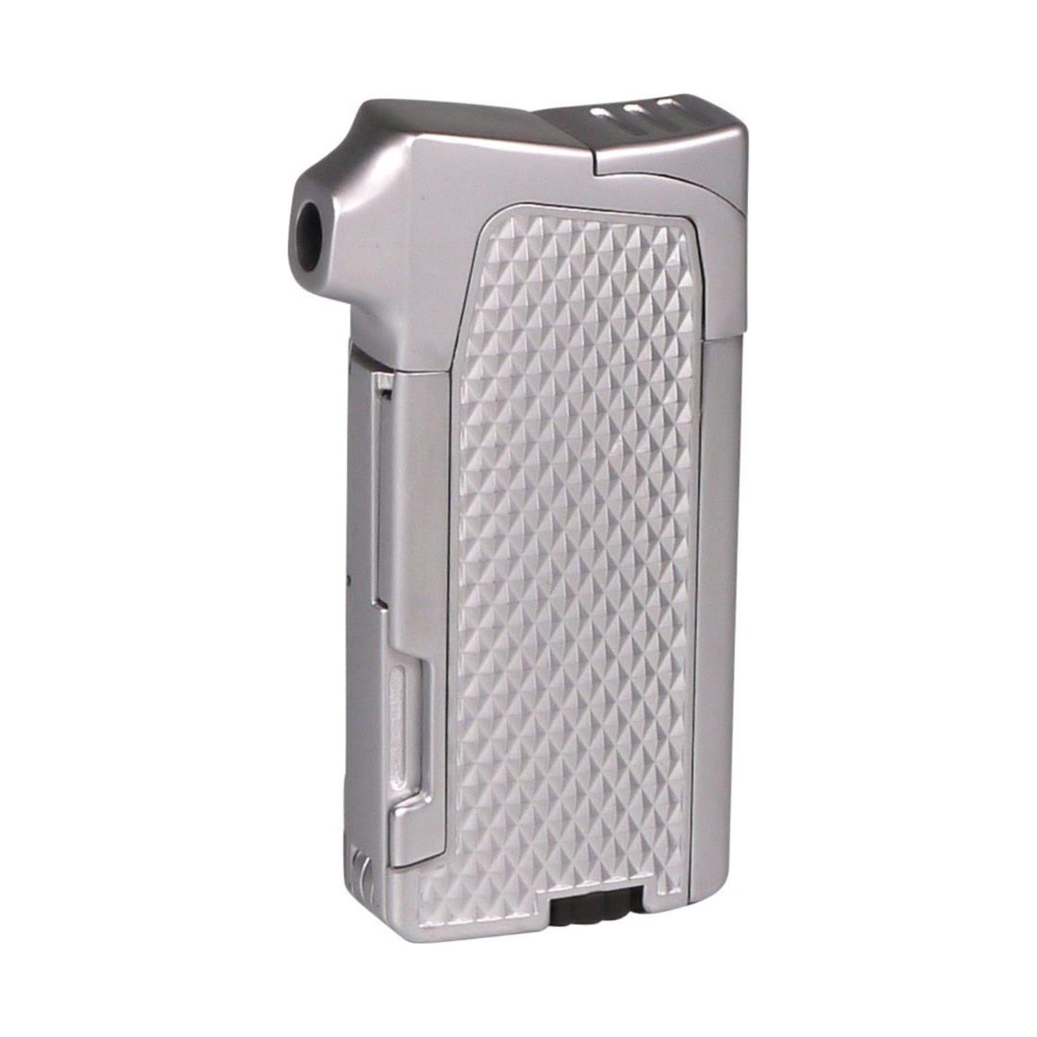 Briquet Pipe Piezo Passatore Ruben Chrome Mat Argent