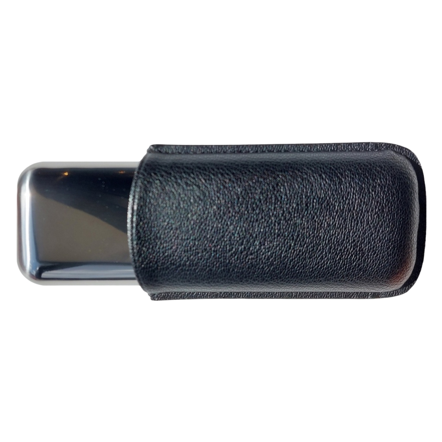 Etui Cigare - CuirMetal R60 152mm 2 Cig Noir