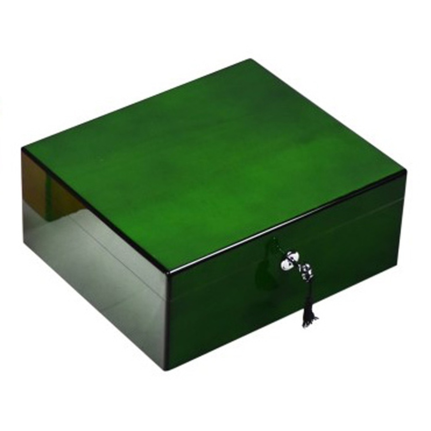 Humidor - Lubinski Vert Haute Brillance - 50 Cigares