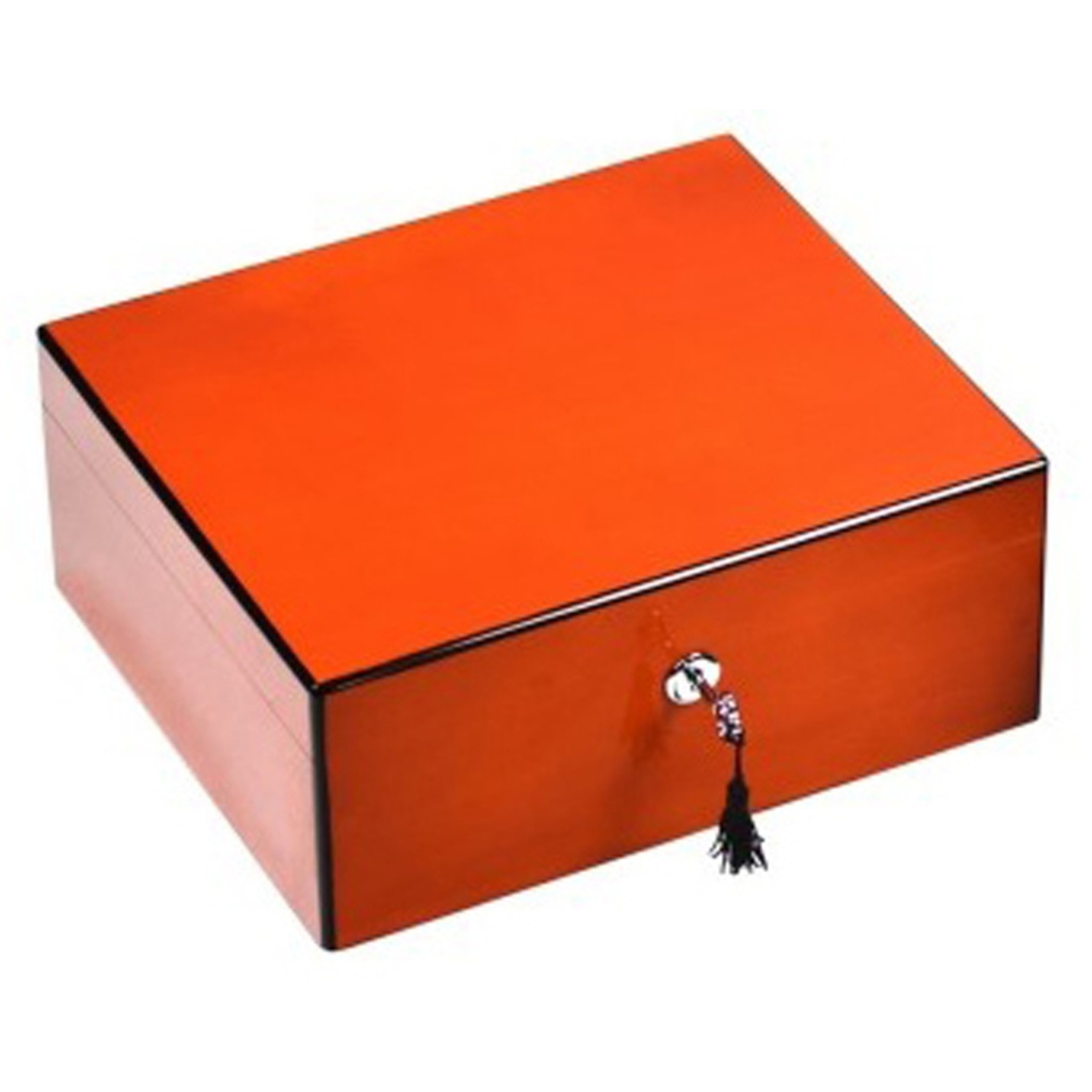 Humidor - Lubinski Orange Haute Brillance - 50 Cigares